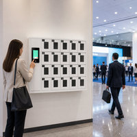 Station de recharge de téléphone personnalisée, casier à 20 portes, armoire de rangement pour appareils mobiles en métal avec accès par carte pour projets OEM scolaires