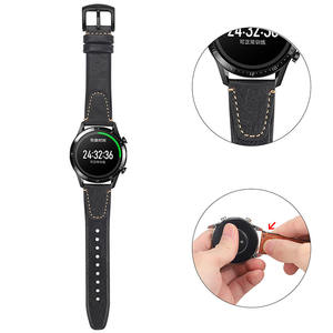 Bracelet de luxe de 22mm en cuir véritable pour <span class=keywords><strong>Amazfit</strong></span> <span class=keywords><strong>GTR</strong></span> 4 <span class=keywords><strong>3</strong></span> Pro 2E pour Xiaomi Watch S2 S1 Pro - Product Image 5