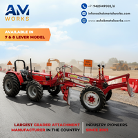 Attache de niveleuse pour tracteur, compatible à broches simples/doubles, pour tracteurs de 55 à 90 CV, longueur de lame 3050 mm, hauteur 432 mm, faible entretien