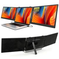 Écran d'extension d'ordinateur portable ultra-fin S8 PRO 14 pouces, léger, portable, IPS, double moniteur pour les voyages et le bureau avec sac de transport