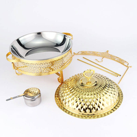 Réchaud de buffet 4,5/6/8L pour hôtel de luxe, chauffe-plats avec couvercle suspendu