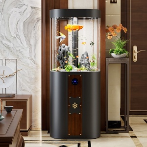 Modern middelgroot acryl <span class=keywords><strong>aquarium</strong></span> met bodemfilter voor tropische kleine huisvissen, geen waterverversing nodig, geschikt voor de woonkamer - Product Image 3