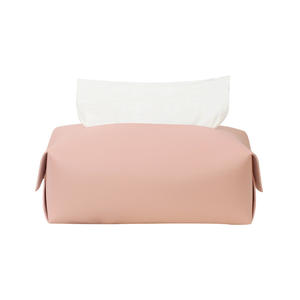 Caja de pañuelos de cuero Simple Storage, color rosa, para usar en el coche, pañuelos extraíbles, 0,1 kg - Product Image 5