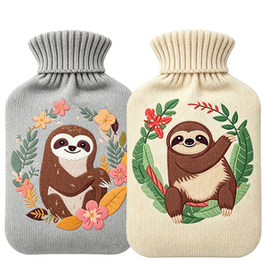 Botella <span class=keywords><strong>de</strong></span> <span class=keywords><strong>agua</strong></span> caliente y fría <span class=keywords><strong>de</strong></span> 2 litros con funda tejida <span class=keywords><strong>de</strong></span> lindo perezoso para <span class=keywords><strong>calentar</strong></span> las manos <span class=keywords><strong>en</strong></span> invierno y aliviar el dolor - Product Image 1