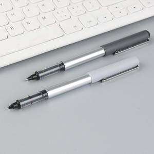 Luxus anpassbare 0,5mm glatte blaue und feine schwarze Spitze Kunststoff-Gel schreiber Grauweiß Büromaterial - Product Image 4