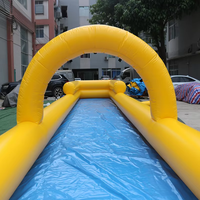 Toboggan aquatique gonflable QIYI - Monopiste en PVC pour enfants et adultes, capacité de 500 kg, taille et couleur personnalisables, extérieur