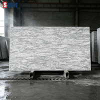 Panneau en pierre de quartz stabilisé aux UV résistant aux intempéries 15 mm pour la décoration paysagère extérieure.