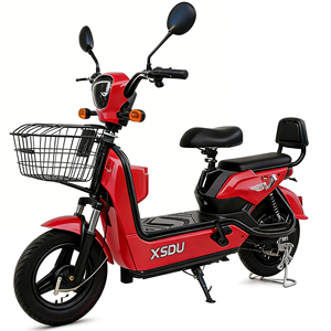 Motocicleta Eléctrica de 48V y 350W con Neumáticos de Vacío de 14 Pulgadas y 2 Asientos para Adultos - Product Image 1