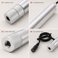 Module de diode laser rouge à ligne croisée ZhonNa 660nm 100mW pour le positionnement du faisceau, accessoires pour machines-outils de sculpture sur bois
