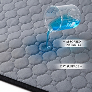 Tapis absorbant pour chien lavable et écologique, prix d'usine, impression personnalisée, coussinets d'apprentissage de la propreté pour animaux, couches réutilisables pour chien - Product Image 2