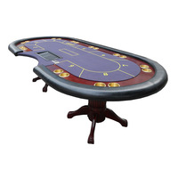 Fabricant en gros de tables de poker Texas Hold'Em modernes et écologiques en bois et de tables de jeu de cartes, styles variés
