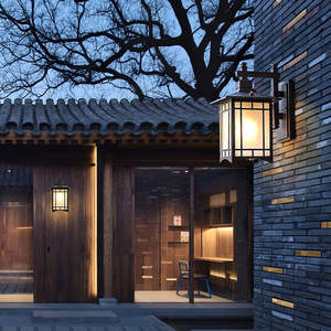 Nueva Lámpara de Pared <span class=keywords><strong>Exterior</strong></span> China, Aplique de Metal y Vidrio, Impermeable IP65, para Villa, Jardín, Puerta, Farol Arquitectónico Moderno Zen de Fábrica - Product Image 6