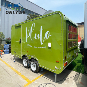 Onlywe Food Trailer : Camion de <span class=keywords><strong>barbecue</strong></span> mobile, Remorque de restauration, Camion-bar à café de rue, Chariot à hot-dogs, Remorque de concession alimentaire à vendre - Product Image 1