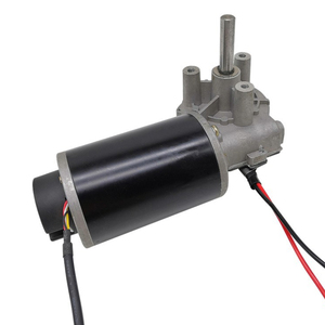 Moteur à engrenages électrique CC réversible à couple élevé 12V 24V 50 tr/min, axe plat double à angle droit pour volet de volume et porte de garage - Product Image 2
