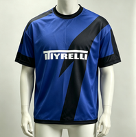 T-shirt surdimensionné personnalisé 100 % polyester, coupe sport ample, sublimation, maille opaque respirante, t-shirts amples pour hommes avec lettres