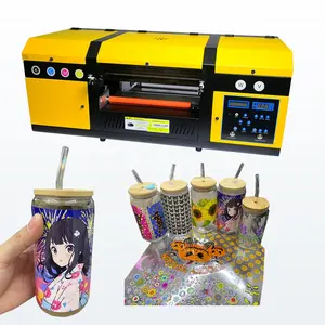 17" 6 color uv all in one a3 30cm with 2 EP head roll film holder uv dtf printer