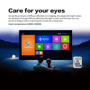 2.4G/5G <span class=keywords><strong>Auto</strong></span> Focus Portable Vidéo Projecteur Sans Fil Home Cinéma LCD Smart Mini Lumineux Android 11 Mini Projecteur - Product Image 4
