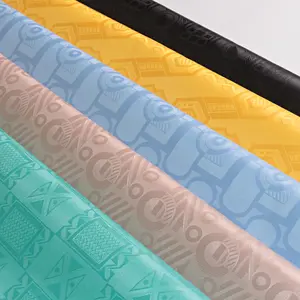 Tissu brocart africain en Polyester teint, Abaya, Bazin, pour mariage, nouvelle collection, prix de gros