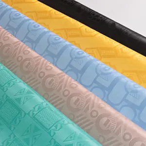 Tissu brocart africain en Polyester teint, Abaya, Bazin, pour mariage, nouvelle collection, prix de gros - Product Image 1