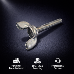 Vis à oreilles ANSI ASME B 18.17 Type <span class=keywords><strong>D</strong></span> métriques, zinguées, oxydées noires, fixations - Product Image 1