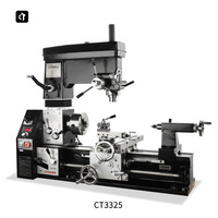 CTMACH CT3325 tour multifonctionnel manuel moulin Machine Combo banc perceuse et outil de fraisage G1324 Torno pour bricolage et usage professionnel
