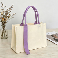 Sac fourre-tout pliable en toile et ruban, grand format, haut de gamme, tridimensionnel, sensation premium, coloré, grande capacité, personnalisable