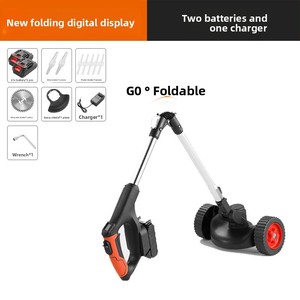 Tondeuse à gazon sans fil portable 125cc DIY Grade 24V 1500W, multifonctionnelle, avec poignée pliable, autopropulsée, bac de ramassage de 100L - Product Image 2