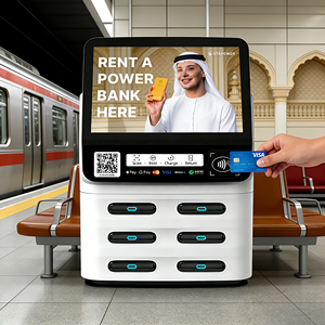 Estación de carga portátil con 6 ranuras para alquiler de baterías externas, con salida de 60W y batería de polímero de litio para exteriores. - Product Image 3