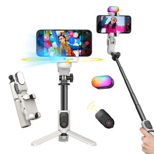 Stabilisateur à cardan 4 en 1 pour iPhone, trépied Sefie Stick avec suivi automatique du visage pour l'enregistrement vidéo Tik Tok, avec rotation à 360 ° - Product Image 1