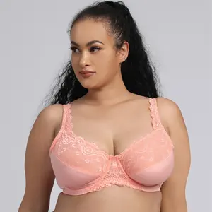 Plus Size Bras for Women Ladies Lingerie Set Sexy Lace Sling Bra