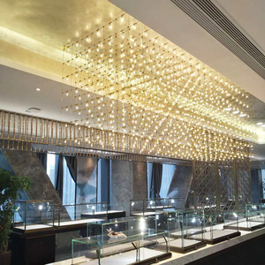 ECOJAS K3 Tùy Chỉnh DIY Khách Sạn Hiện Đại Sảnh 120-220V Cube Chandelier LED Cube Đèn - Product Image 2