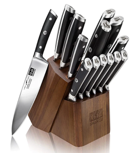 Ensemble de <span class=keywords><strong>couteaux</strong></span> de cuisine en acier allemand <span class=keywords><strong>SHAN</strong></span> <span class=keywords><strong>ZU</strong></span> 14 pièces, série classique - Product Image 2