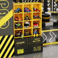 Étagère de présentation en fer moderne et créative, faite à la main, pour Lego, CD, multi-grilles, mobilier commercial, rangement pour boîtes mystères, atelier, entrepôt