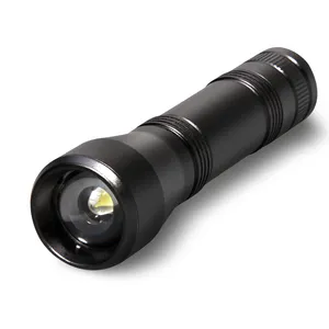 Natfire 500 lumen edc zoomable slim portable cheap handheld small hand stream light led ultraviolet finger flashlight