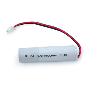 Batería Ni-Cd 2/3AA 800mAh 2.4V Recargable Para Luz de Emergencia Electrónica de Consumo - Product Image 1