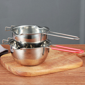Pot de fondant pour chocolat en acier inoxydable 304, outils pour gâteaux, Double chaudière, bougie à bonbons, <span class=keywords><strong>fontaine</strong></span>, bol à fromage chauffant, 1 pièce - Product Image 4