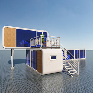 Design personalizado camada dupla única câmara conjunto recipiente casa pré-fabricada apple house importação kit casa pré-fabricada da china - Product Image 4