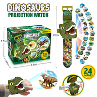 Nouvelle montre à projection de motifs de dinosaures 3D lumineux pour enfants, lampe torche, cadeaux de Noël, montre numérique pour enfants, lampe torche