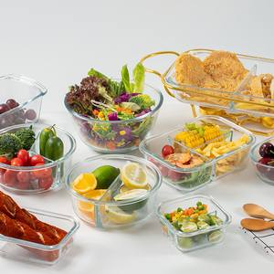 Ensemble de 24 contenants de stockage alimentaire, boîte à bento étanche avec couvercle, 9 contenants en verre pour la préparation des repas - Product Image 4