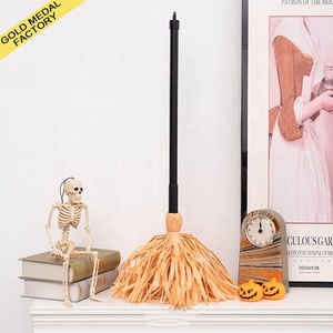 Horror Light up Witches Broom Animated Light up Moving Broomsticks Spooky Sounds Dancing Broom Halloween <strong>Parties</strong> <strong>Decoration</strong> - Product Image 1