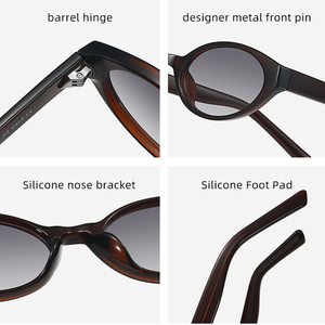 Gafas de Sol Vintage de Plástico 2026, Gafas de Sol Personalizadas de Alta Calidad, Gafas de Sol Ovaladas Modernas - Product Image 5
