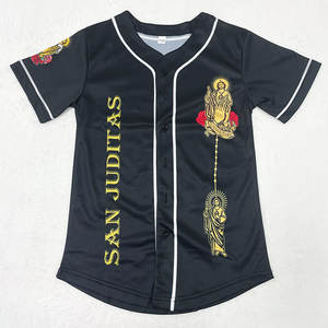 เสื้อเจอร์ซีย์เม็กซิโกแบบกำหนดเอง พระแม่มารี พระแม่แห่งกัวดาลูป ซาน จูดาส ทาเดโอ พระเยซูเม็กซิกัน เสื้อซอฟต์บอล เบสบอล - Product Image 5
