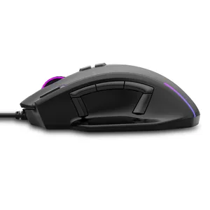Mouse ergonomico con 11 pulsanti DPI 12400 RGB cablato PC Gamer mouse da gioco