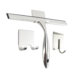 <span class=keywords><strong>Raclette</strong></span> en caoutchouc magnétique double face personnalisée pour nettoyage de vitres, logo en acier inoxydable argenté pour fenêtre en verre de salle de bain - Product Image 1