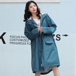 Chaqueta Impermeable con Capucha de Alta Calidad, Azul, de Tela Oxford, Cortavientos, Impermeable, para Senderismo al Aire Libre - Product Image 6