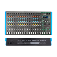 Console de mixage audio professionnelle 16 canaux avec 99 effets DSP, contrôleur DJ / console de mixage audio, carte son pour enregistrement et streaming