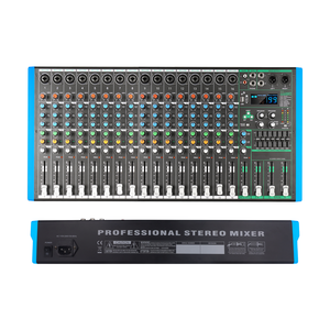 Console <span class=keywords><strong>de</strong></span> mixage audio professionnelle 16 canaux avec 99 effets DSP, contrôleur DJ / console <span class=keywords><strong>de</strong></span> mixage audio, carte son pour enregistrement et streaming - Product Image 3