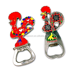 Fábrica personalizada tradicional regalo de la <span class=keywords><strong>suerte</strong></span> Gallo portugués esmalte magnético <span class=keywords><strong>Portugal</strong></span> recuerdos Galo Cock cerveza abrebotellas - Product Image 2
