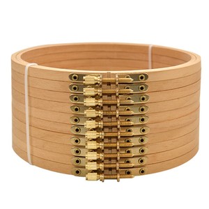 FAI DA TE ricamo hoops, spiaggia di legno telaio da ricamo con diverse dimensioni - Product Image 3