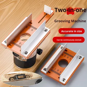 DIY Brushless Wood Trimmer 2-in-1 Woodworking Slotting <strong>Tool</strong> with Guide Thickened Round &amp; <strong>Square</strong> Corner Grooving Machine OEM - Product Image 2